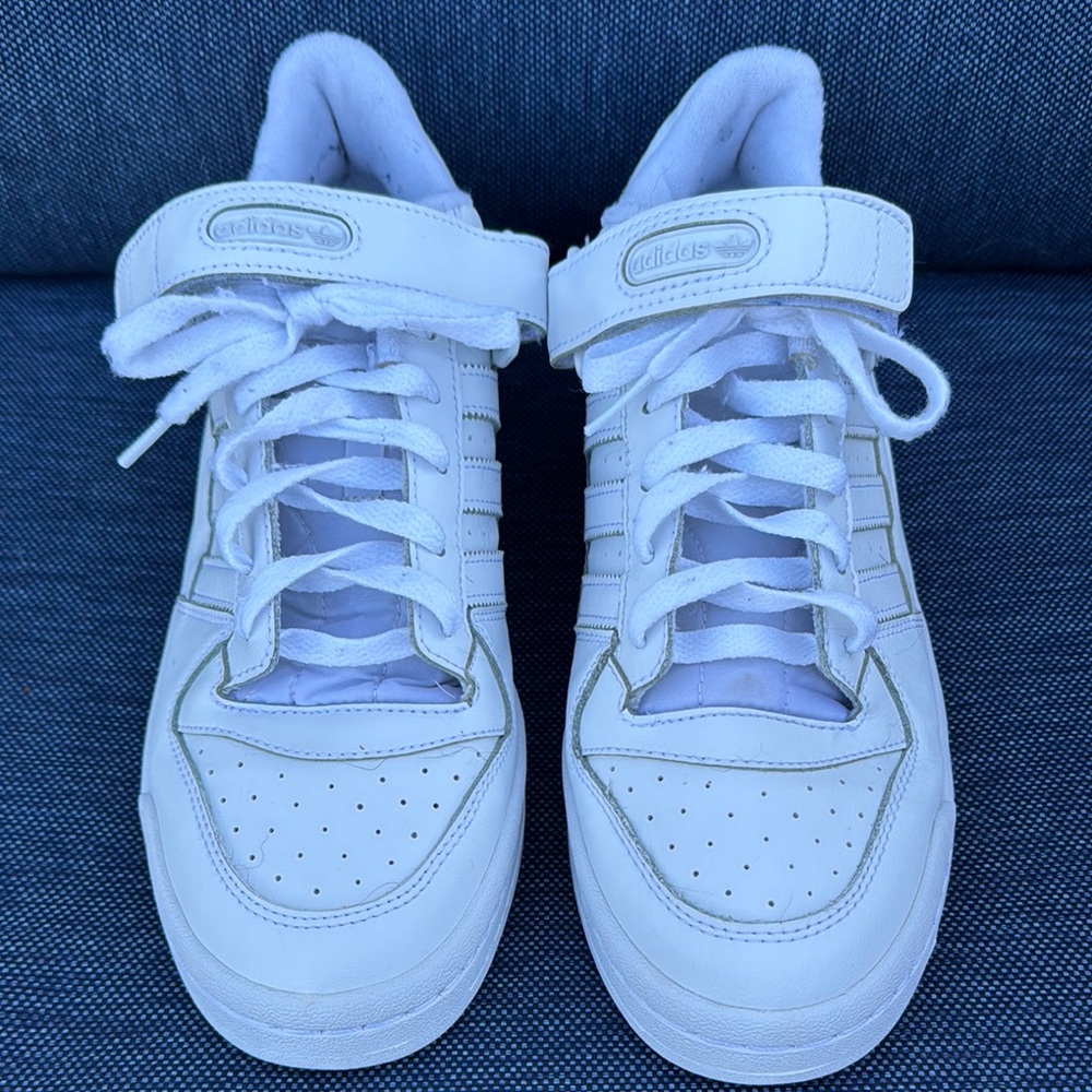 Adidas Kids White High-Top Sneakers